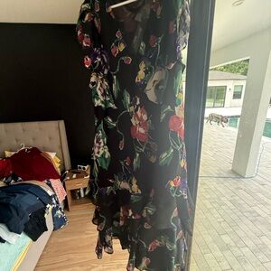 Ralph Lauren Black Floral Dress